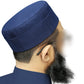 Blue Zakwan Kufi Elegant Traditional Muslim Prayer Hat