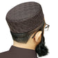 Brown Arkan Kufi Traditional Muslim Prayer Hat