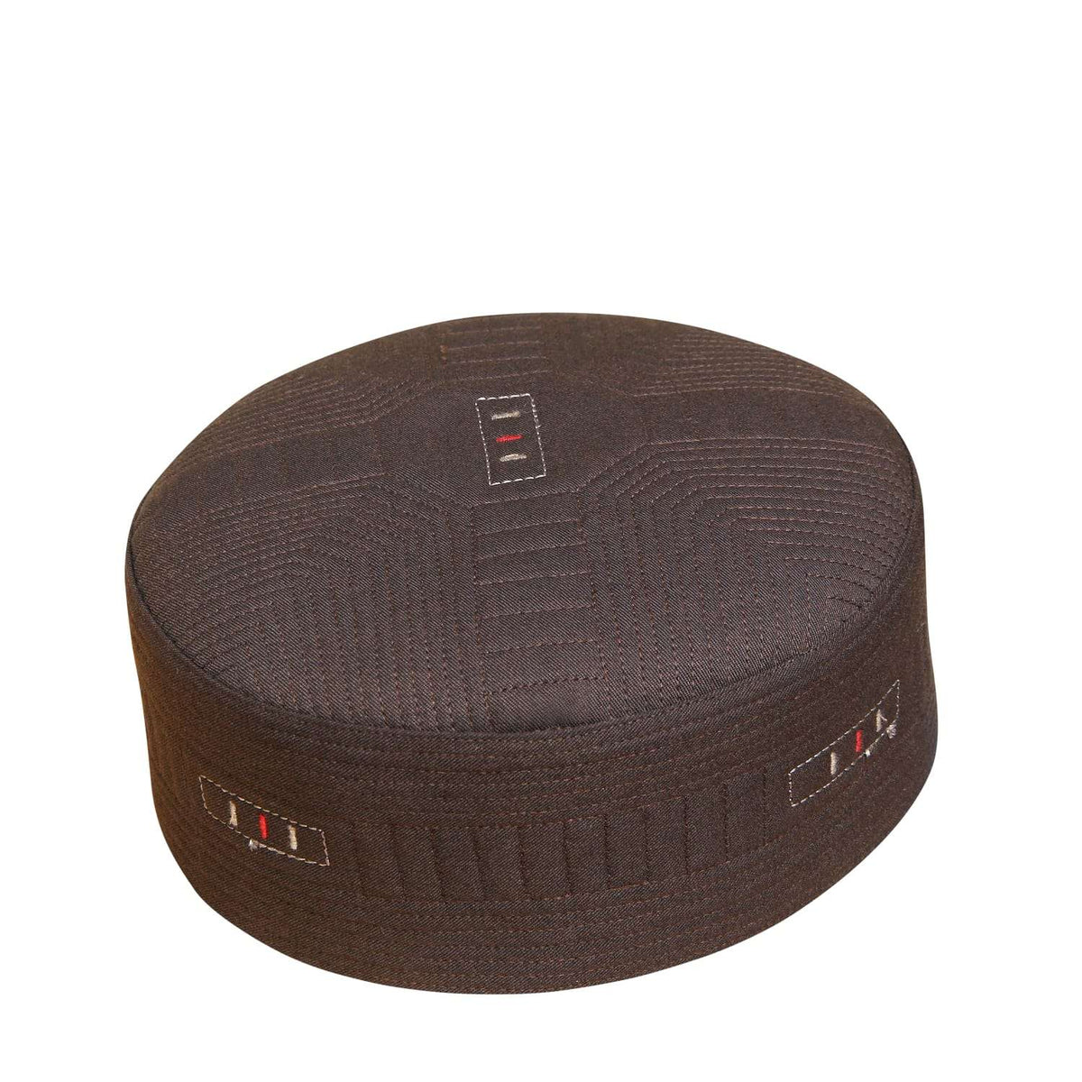 Brown Faaris Kufi Traditional Daily Prayer Hat
