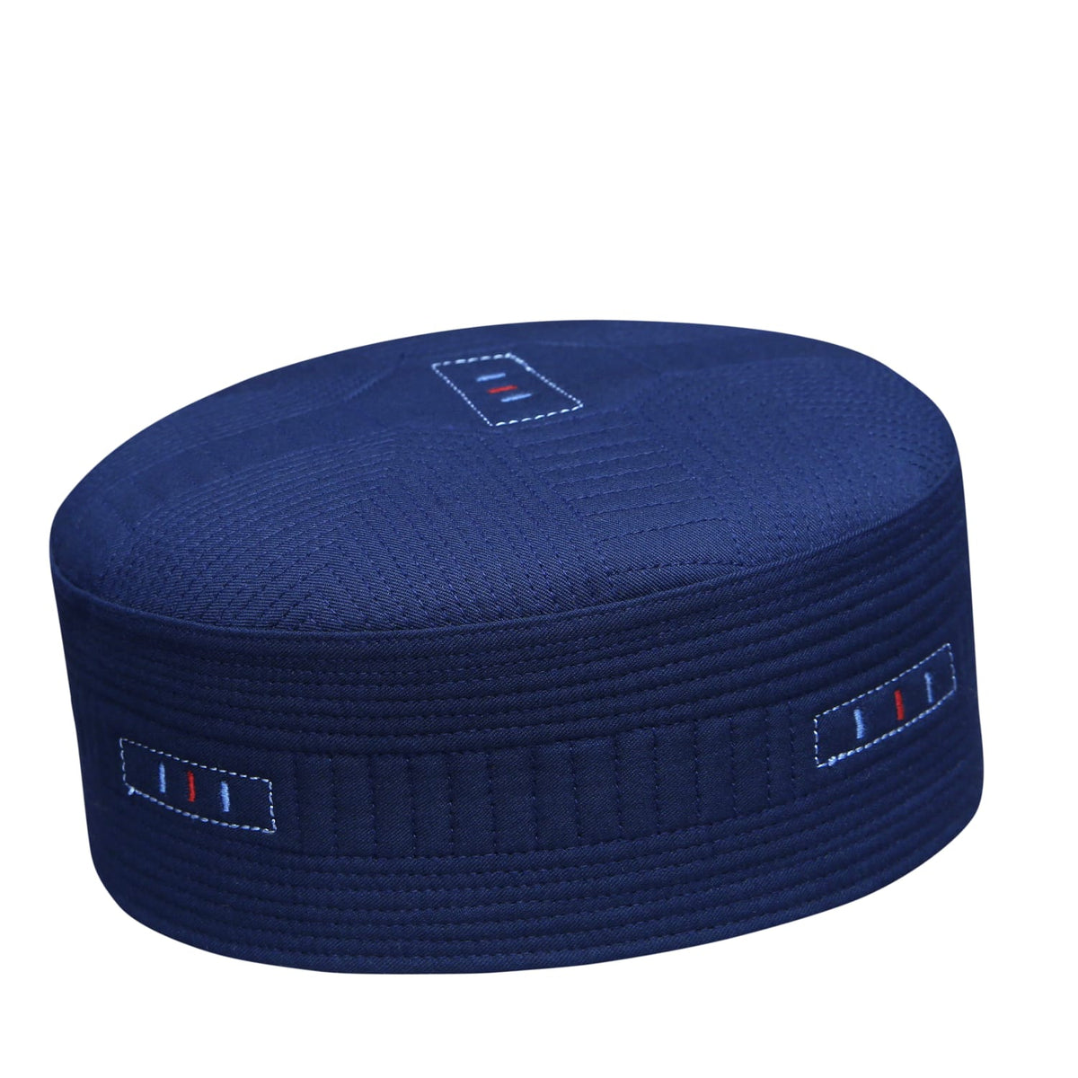 Navy Blue Faaris Kufi Elegant Salah Cap for Men