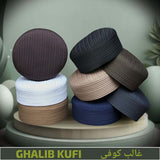 Ghalib Kufi Premium Islamic Prayer Cap for Men