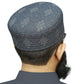 Grey Jisaar Kufi Soft Comfortable Islamic Skull Cap