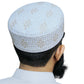 White Jisaar Kufi Classic Muslim Namaz Topi