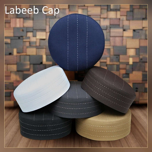 Labeeb Kufi Premium Islamic Prayer Cap for Men