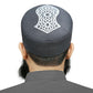 Gray Mujtaba Nalain Kufi Comfortable Islamic Skull Cap