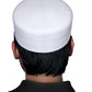 White Nafasat Kufi Classic Muslim Namaz Topi