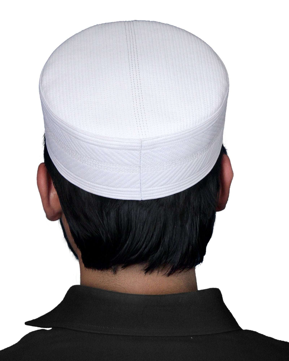White Nafasat Kufi Classic Muslim Namaz Topi