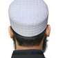 White Nawaz Kufi Classic Muslim Namaz Topi