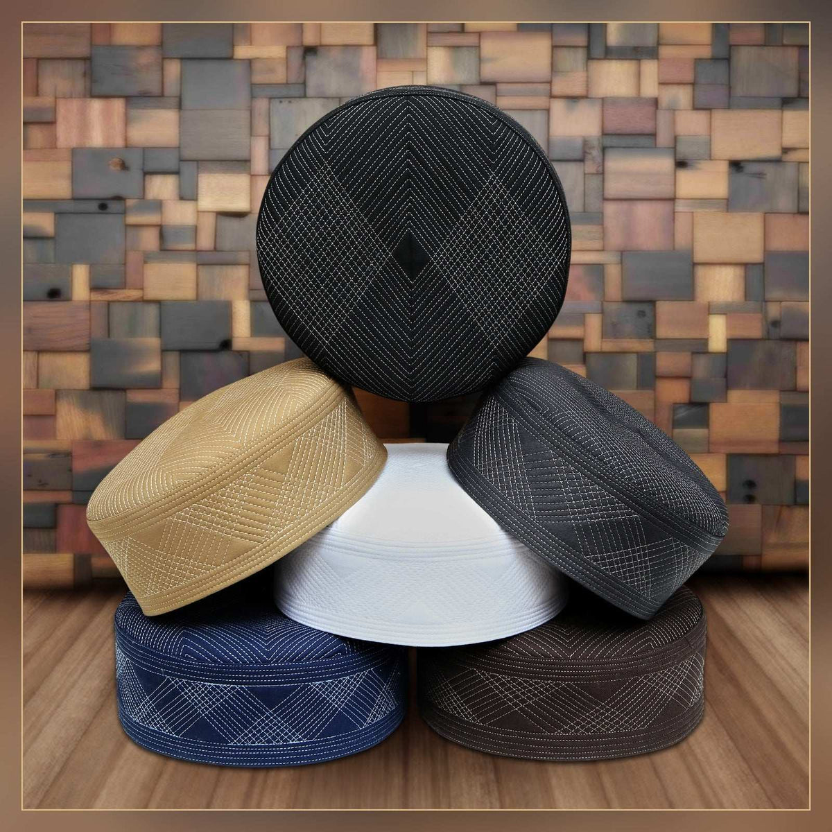 Saeed Kufi Premium Islamic Prayer Cap for Men