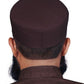 Brown Sirya Kufi Elegant Traditional Muslim Prayer Hat