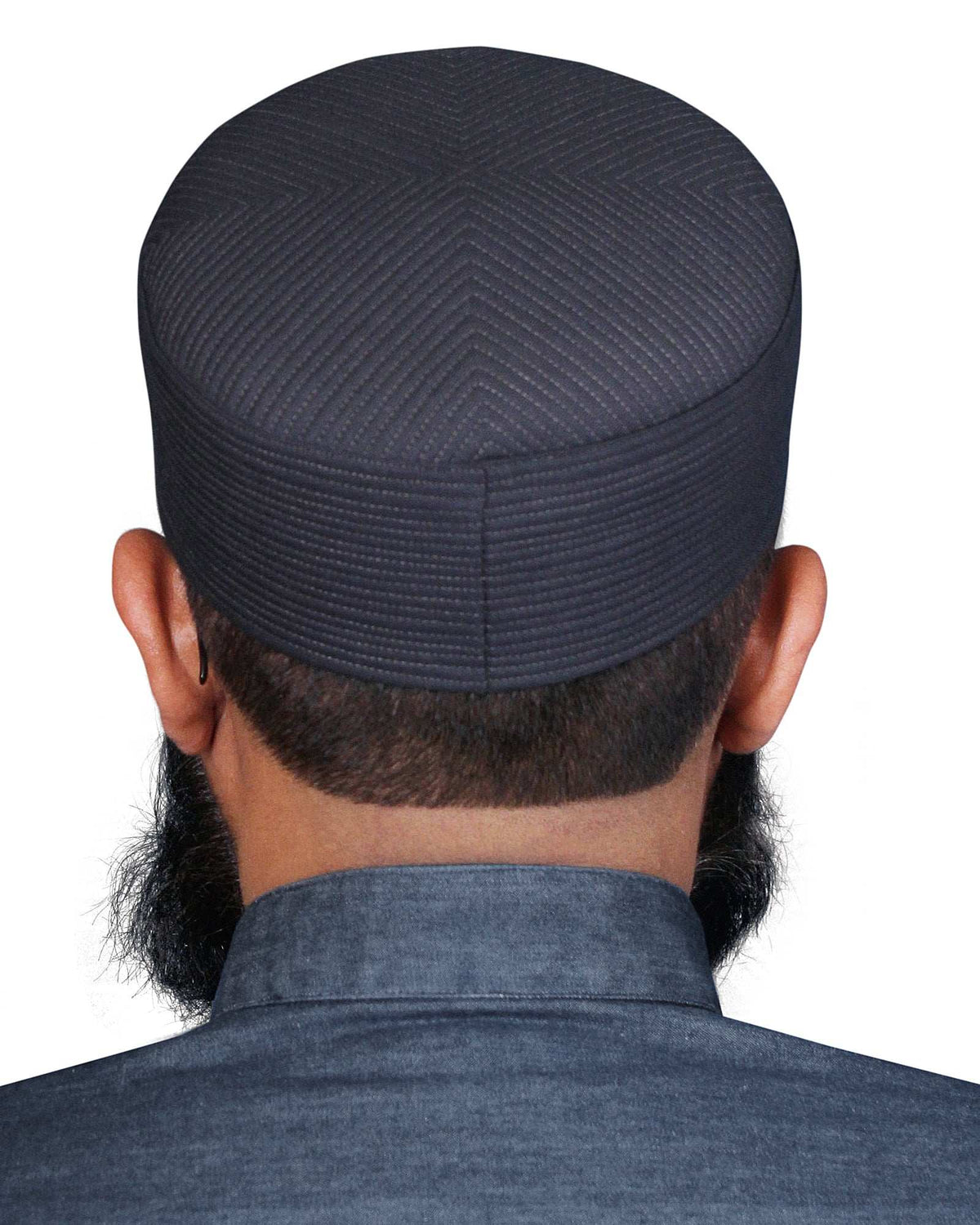 Grey Sirya Kufi Soft Comfortable Islamic Skull Cap