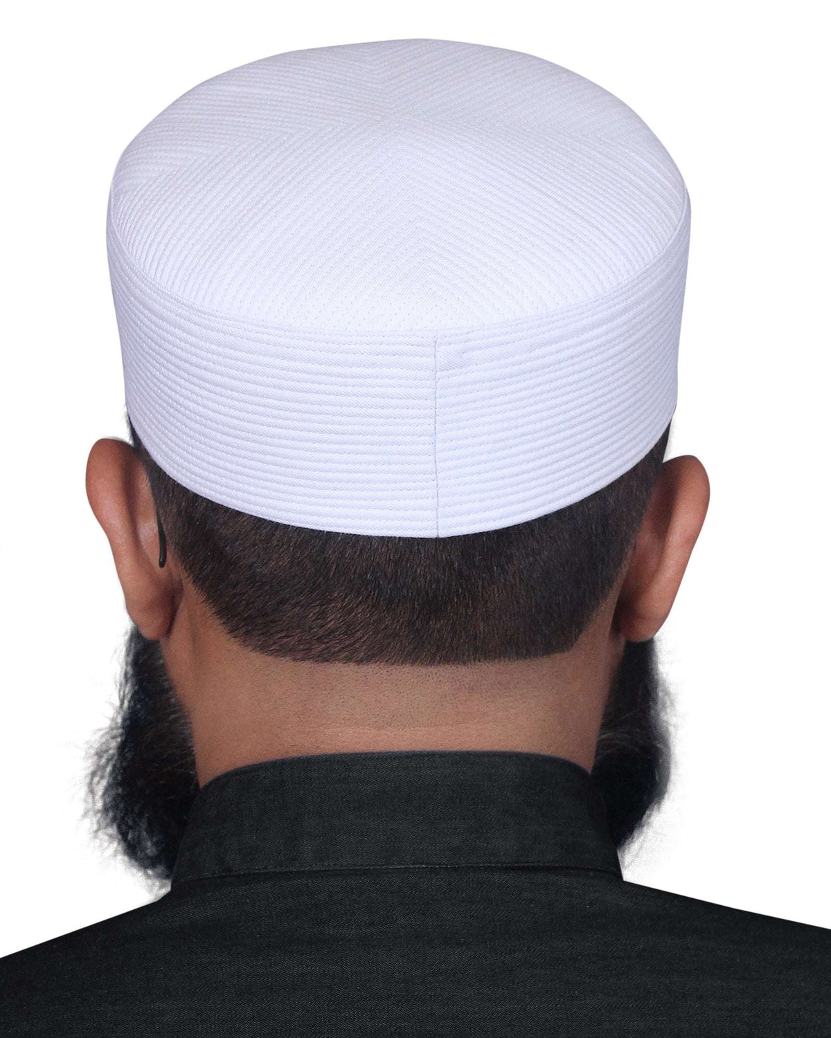 White Sirya Kufi Classic Muslim Namaz Topi