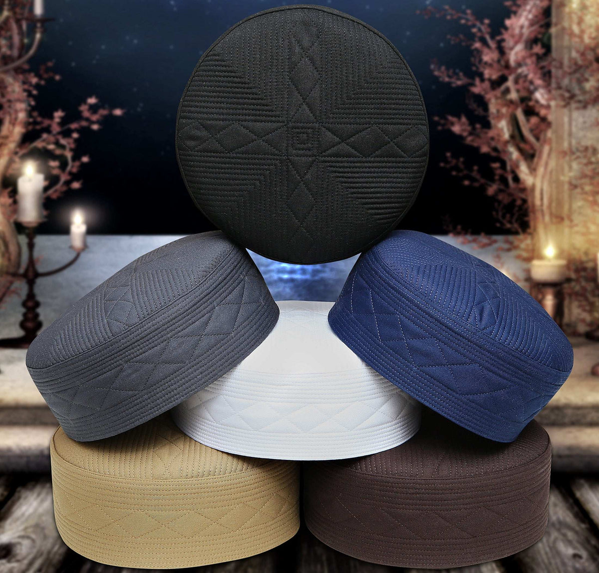Shaiq Kufi Premium Islamic Prayer Cap for Men
