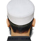 White Tehseen Kufi Classic Salah Prayer Cap