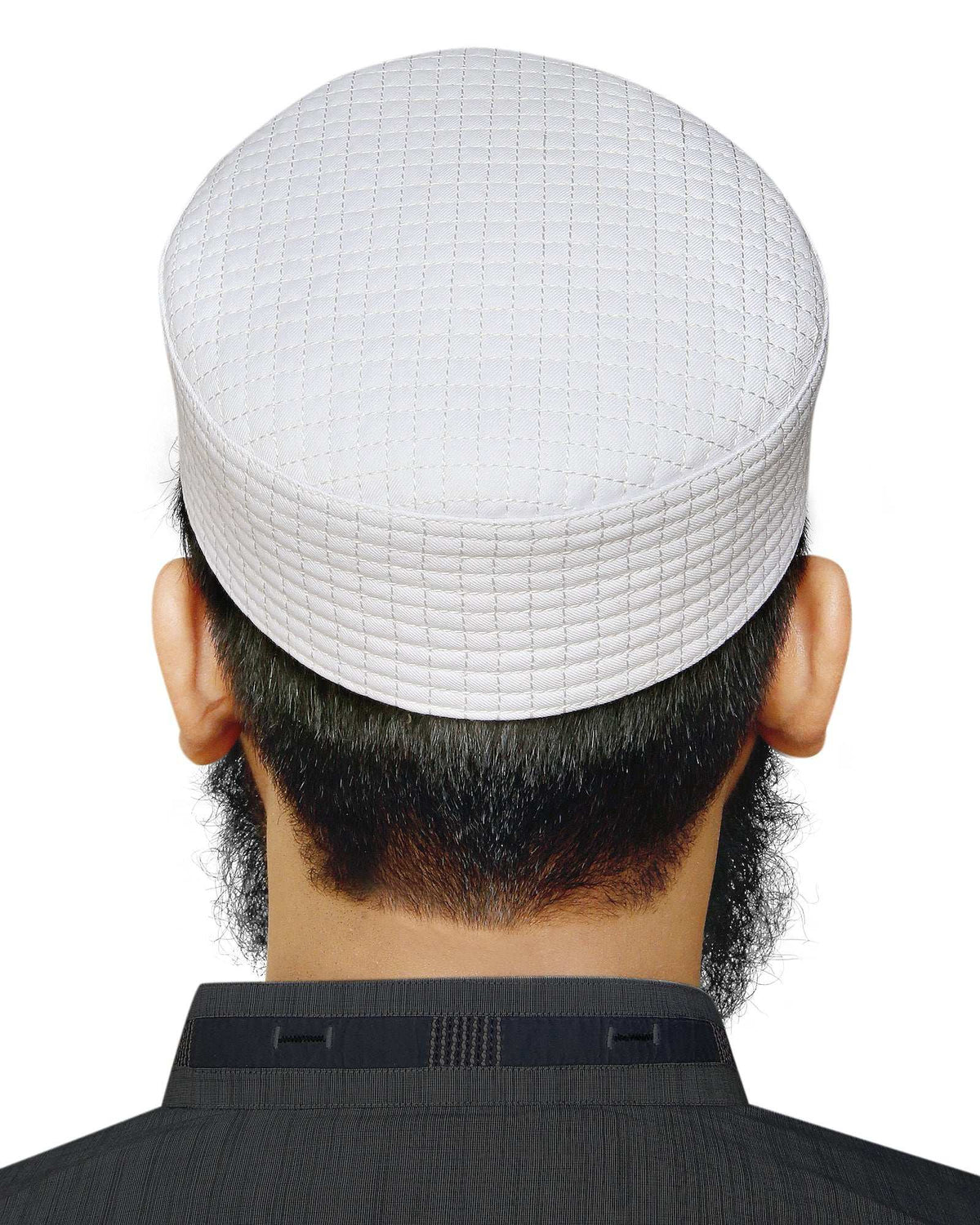 White Tehseen Kufi Classic Salah Prayer Cap