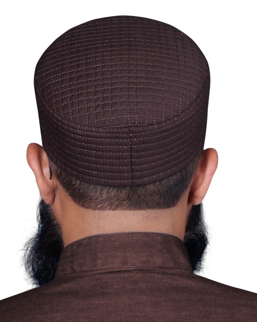 Brown Tehseen Kufi Traditional Daily Namaz Topi