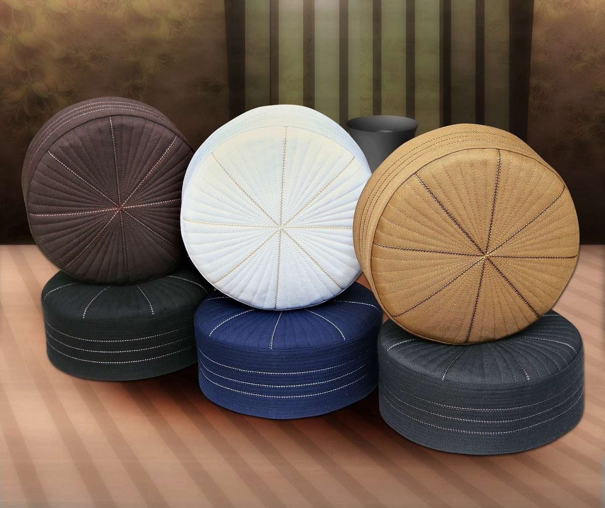 Urwa Kufi Premium Islamic Prayer Cap for Men