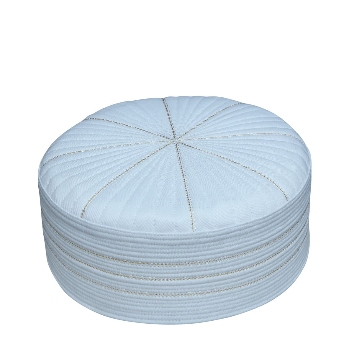 White Urwa Kufi Refined Salah Prayer Cap for Men