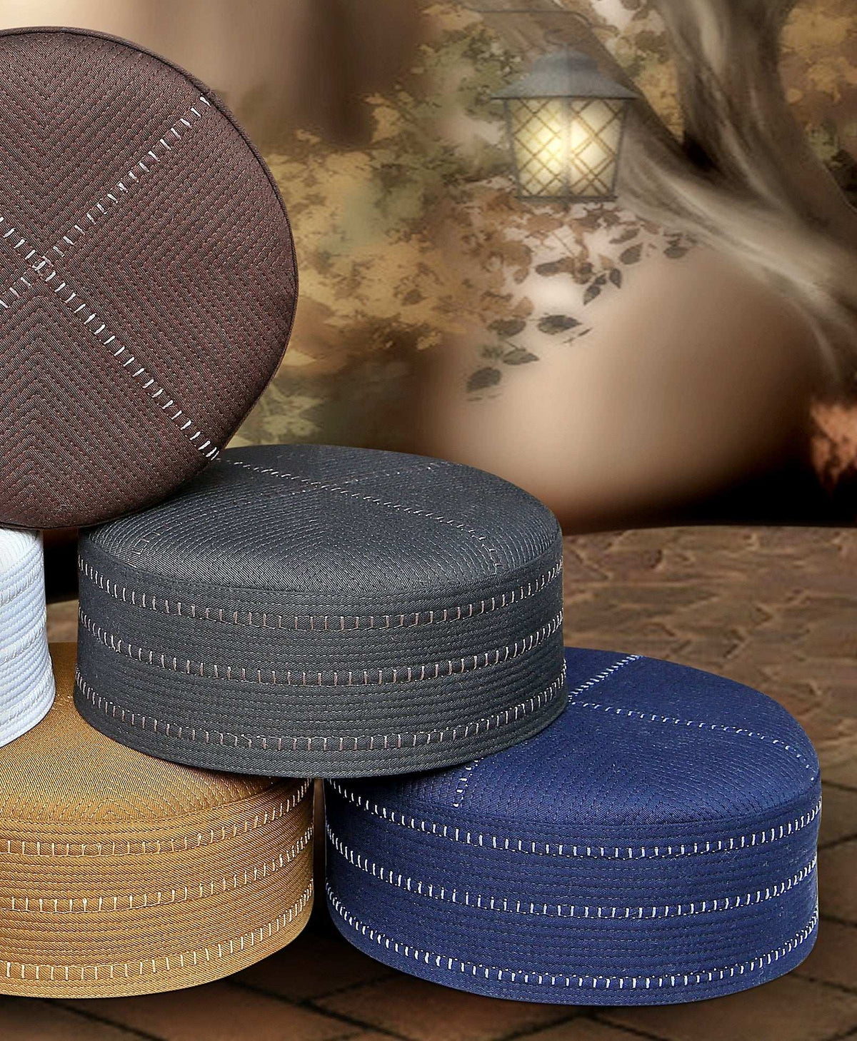 Wasif Kufi Elegant Traditional Muslim Prayer Hat