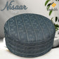 Grey Nisaar Kufi Refined Embroidered Muslim Skull Cap