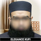 Grey Elegance Nalain Pak Kufi Refined Islamic Namaz Topi