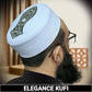 White Elegance Nalain Pak Kufi Premium Traditional Prayer Hat