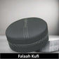 Grey Falah Kufi Soft Comfortable Islamic Skull Cap