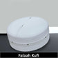 White Falah Kufi Refined Salah Prayer Cap for Men