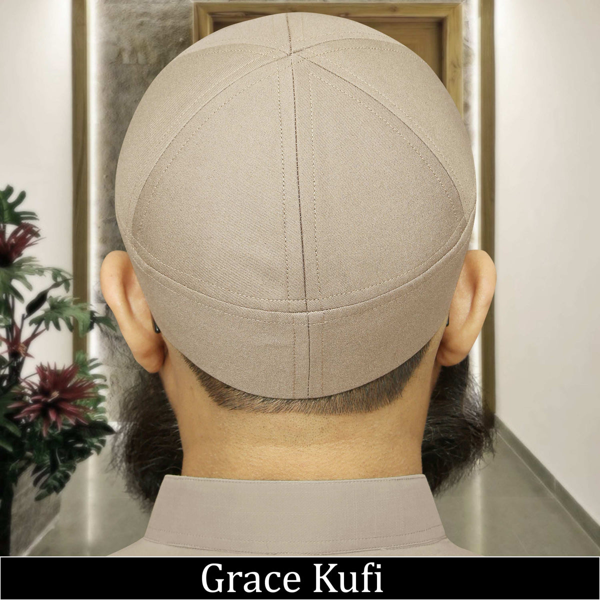 Golden Grace Kufi Classic Traditional Muslim Prayer Hat
