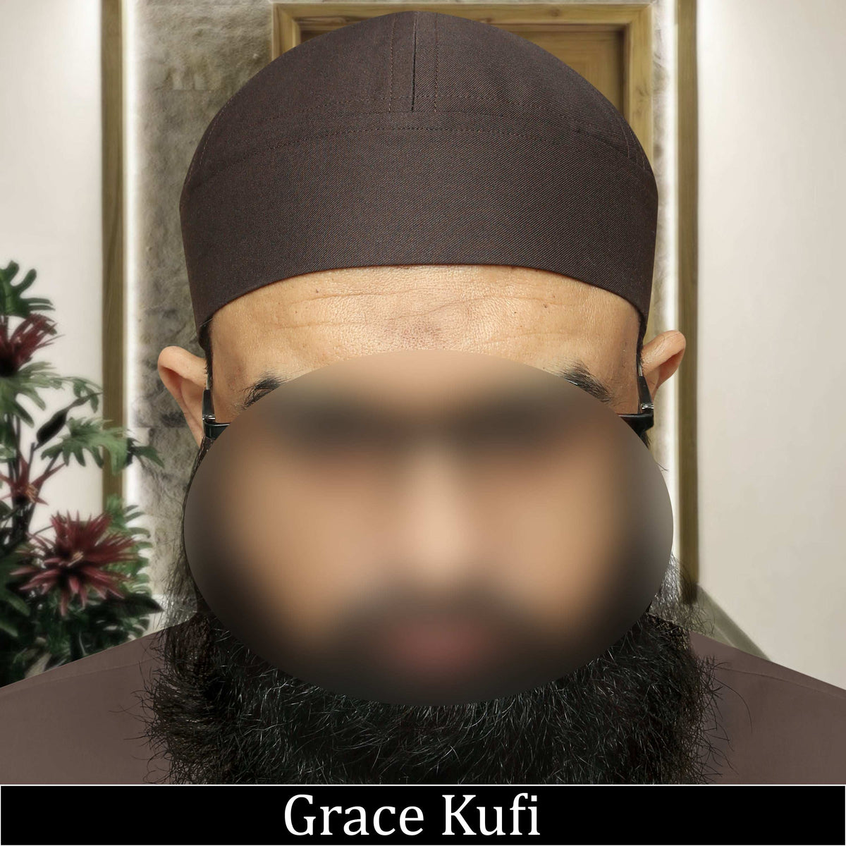 "Muslim Grace Brimless Prayer Kufi Hat For Mens"