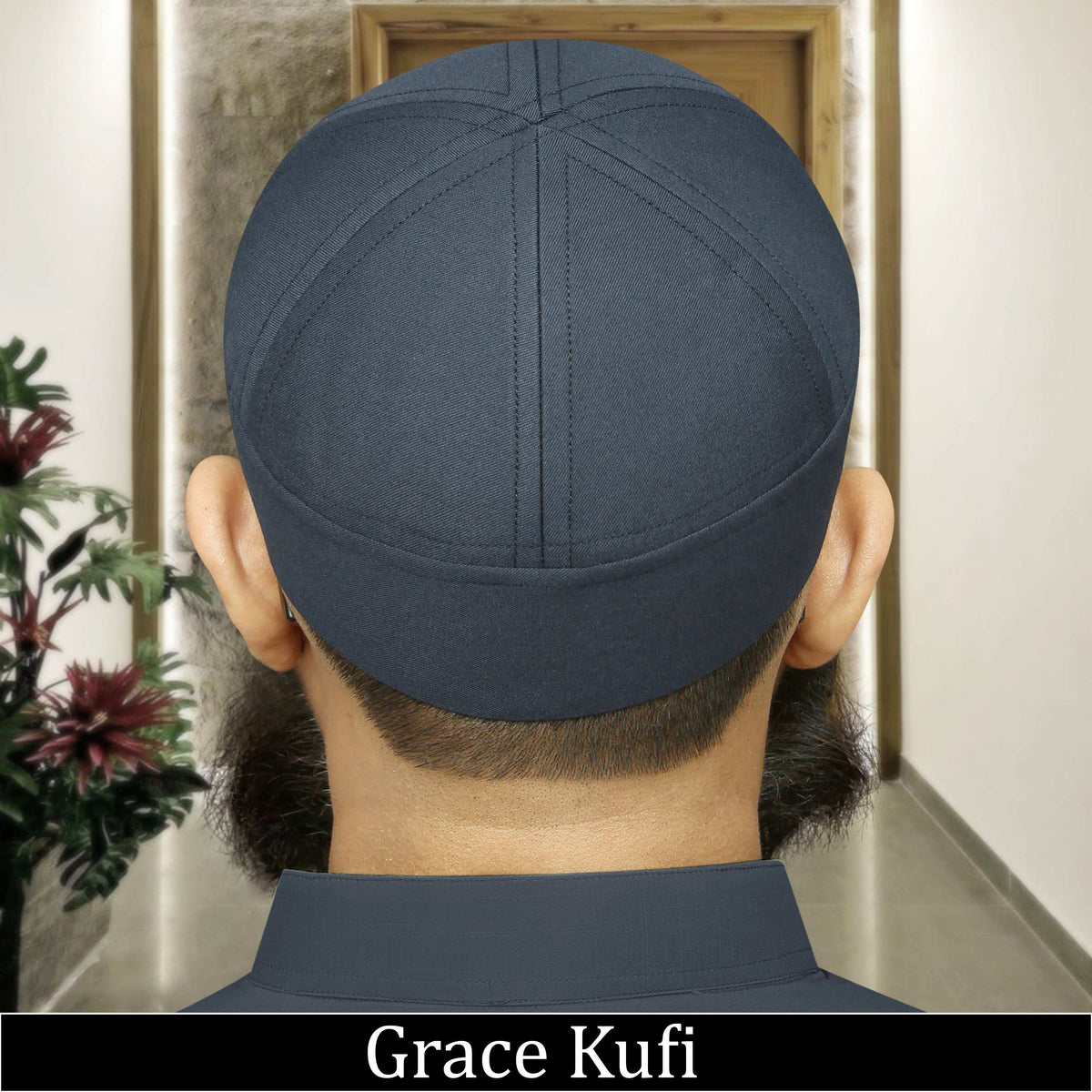 "Muslim Grace Brimless Prayer Kufi Hat For Mens"