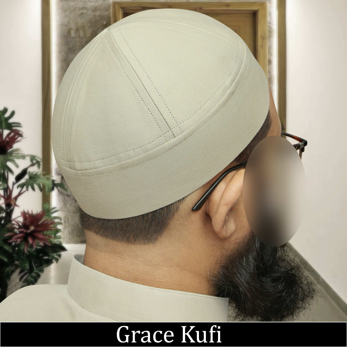 Grace Brimless Kufi Traditional Islamic Prayer Hat