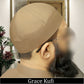 Golden  Grace Brimless Kufi Premium Traditional Muslim Cap