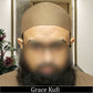 Golden  Grace Brimless Kufi Premium Traditional Muslim Cap