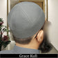 Grey Grace Brimless Kufi Soft Comfortable Skull Cap