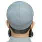 Grey Grace Brimless Kufi Soft Comfortable Skull Cap