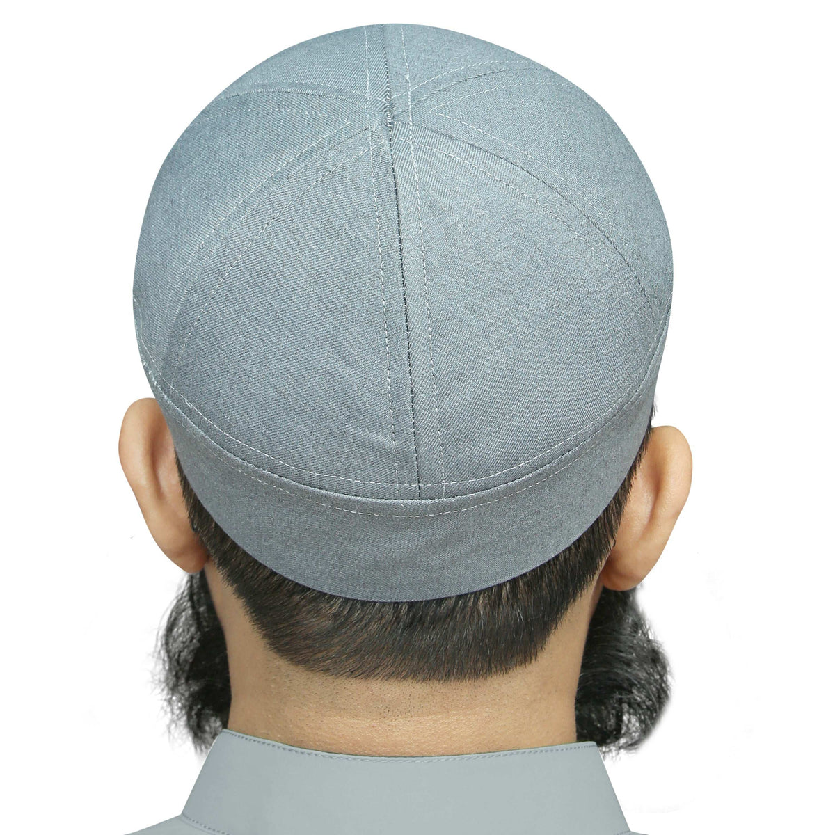 Grey Grace Brimless Kufi Soft Comfortable Skull Cap