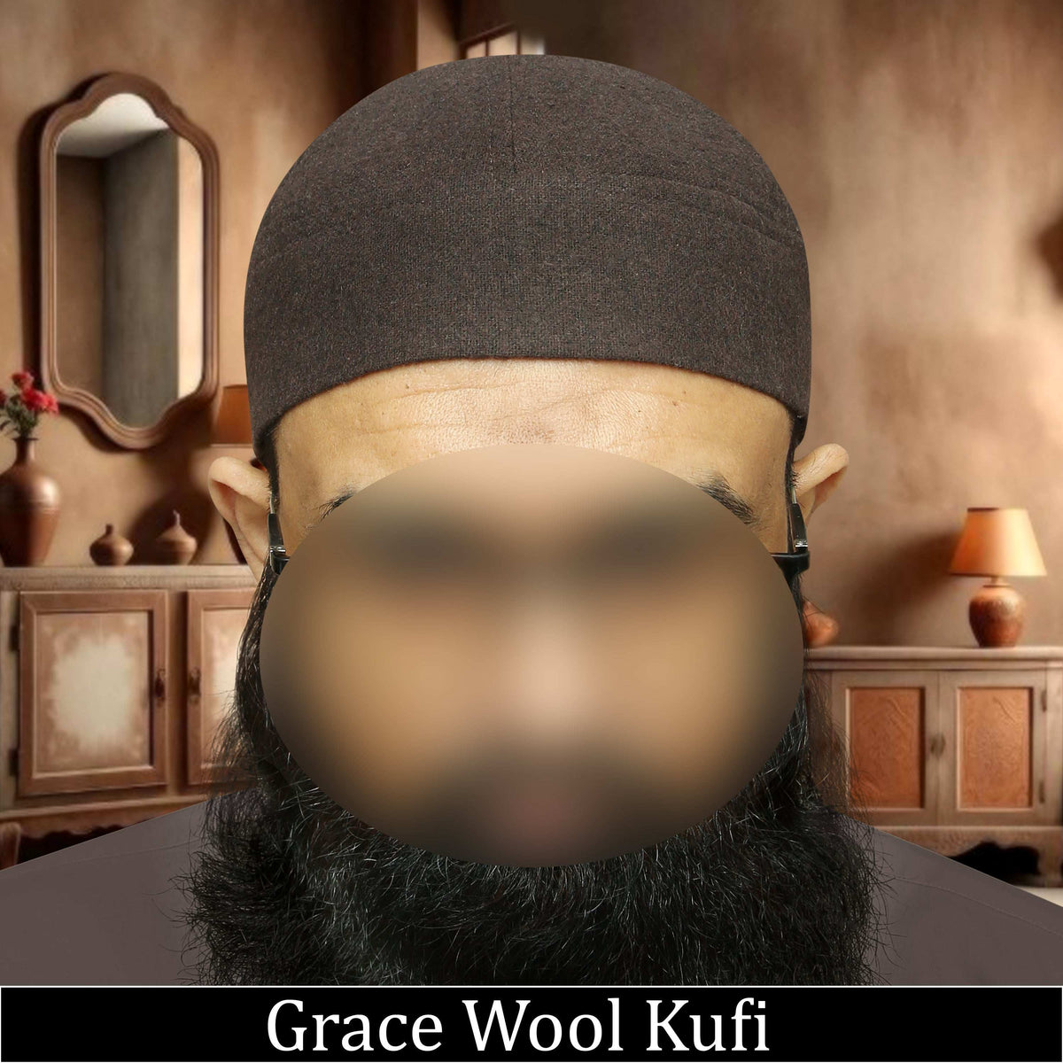 Grace Wool Kufi Premium Winter Prayer Hat