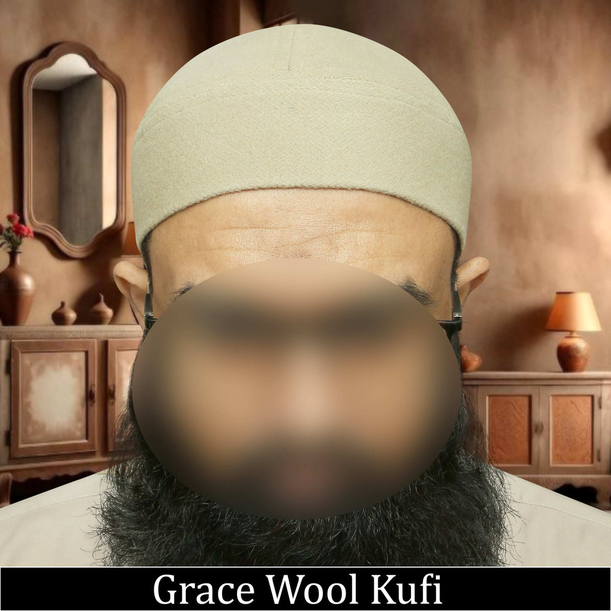Grace Wool Kufi Premium Winter Prayer Hat