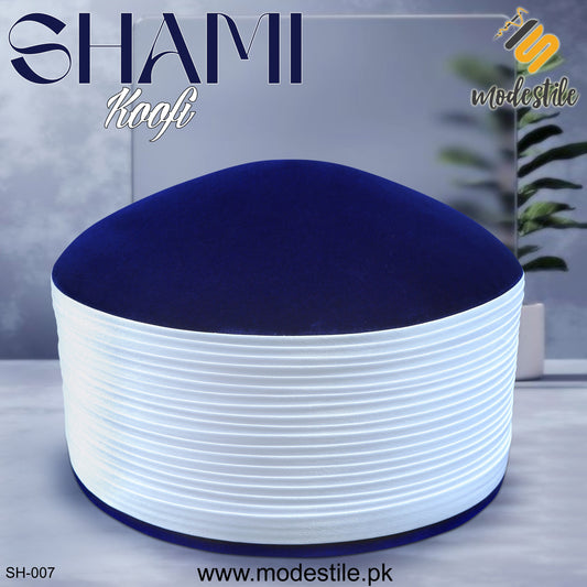 Blue SH-007 Traditional Islamic Imama Style Cap