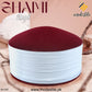 Maroon SH-007 Premium Muslim Turban Style Cap