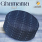 Navy Blue Ghamama Kufi Premium Daily Salah Cap