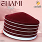 Maroon SH-0011 Premium Muslim Imama Style Hat