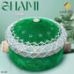 Green SH-009 Traditional Muslim Shami Kufi