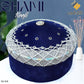 Blue SH-009 Islamic Imam Style Turkish Prayer Cap