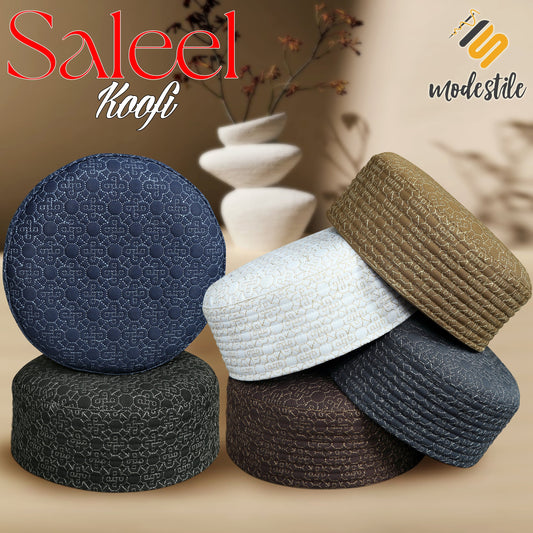 Saleel Kufi Premium Islamic Prayer Cap for Men