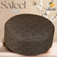 Brown Saleel Kufi Elegant Traditional Prayer Hat