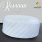 White Romaan Kufi Classic Muslim Namaz Topi