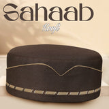Brown Sahaab Kufi Traditional Daily Wear Prayer Hat