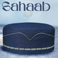 Navy Blue Sahaab Kufi Elegant Salah Cap for Everyday Wear